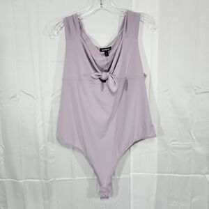Express Size XL Lavender Bodysuit with Tie Front New With Tags